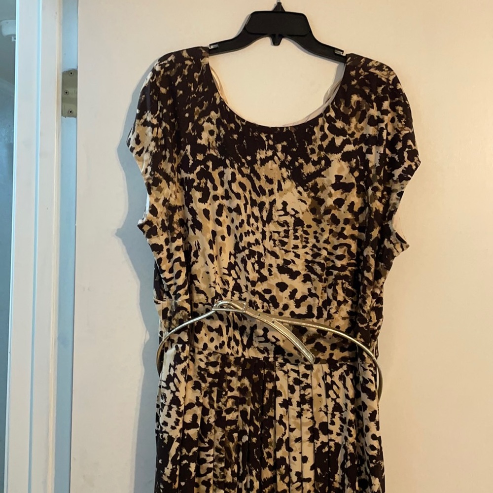Leopard style print dress